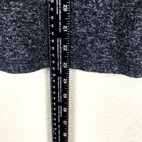 Coin 1804 Shirt Black White Space Dye Crew Ruffled Layered Sleeve Size Medium - Picture 10 of 12